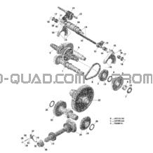 Boîte De Vitesses Et Composantes Sans Différentiel Verrouillable pour Can-am Toutes les cylindrées 2018 Traxter HD10 - XMR