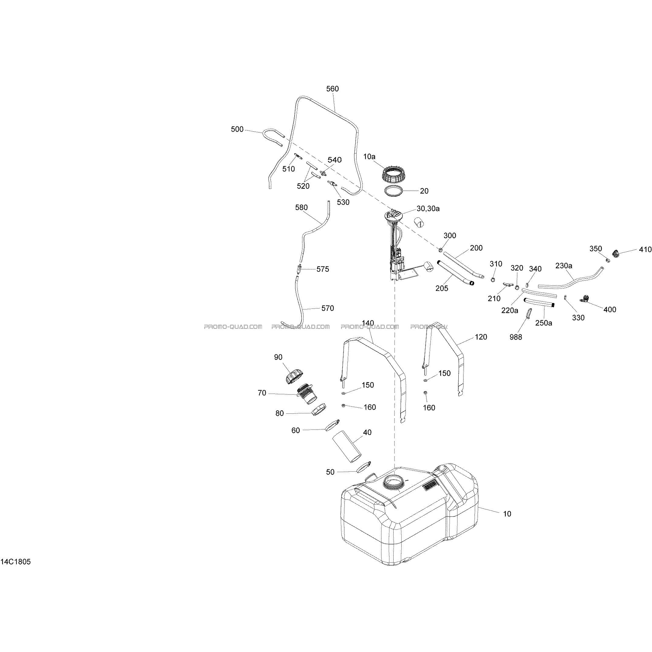 Alimentation Defender HD10 - Ensemble XMR  Can-am  2018 Toutes les cylindrées  Original parts OEMAlimentation Defender HD10 - Ensemble XMR  Can-am  2018 Toutes les cylindrées  Original parts OEM