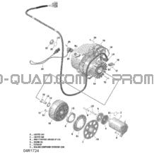 Magnéto Et Démarreur Électrique - HD10 pour Can-am Toutes les cylindrées 2018 Traxter HD10 - XMR