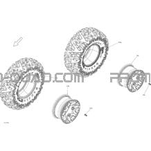 Roues Et Pneus Traxter HD8 - Ensemble PRO pour Can-am Toutes les cylindrées 2018 Traxter T HD10