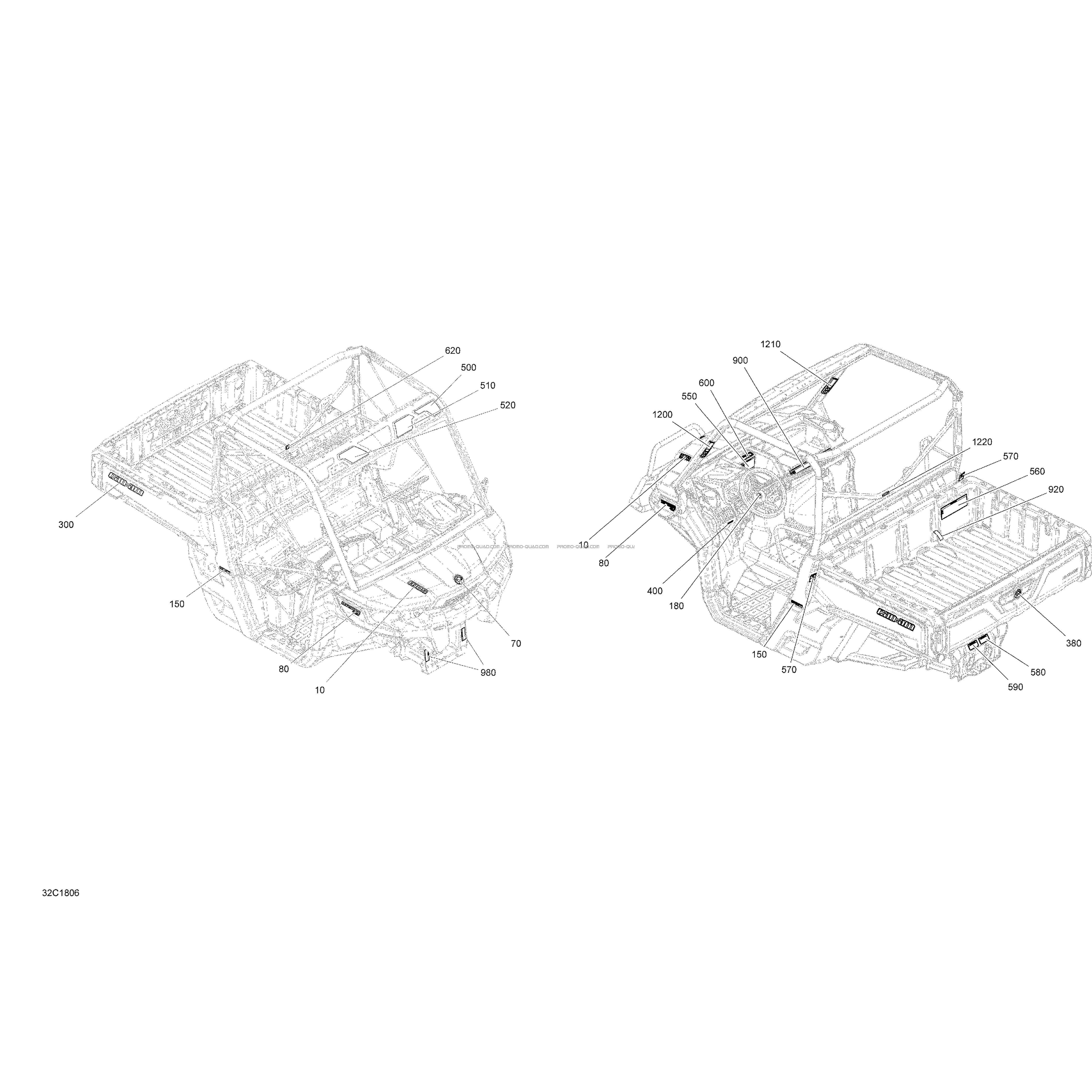 Décalques Traxter T1B - Ensemble PRO  Can-am  2018 Toutes les cylindrées  pièces OEMDécalques Traxter T1B - Ensemble PRO  Can-am  2018 Toutes les cylindrées  pièces OEM