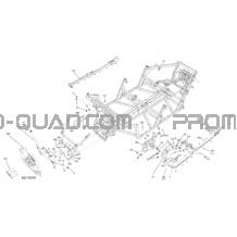 Frame  - Lower Part pour Can-am Toutes les cylindrées 2019 Defender MAX HD10 - XMR