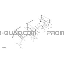 Frame  - Upper Part pour Can-am Toutes les cylindrées 2019 Defender MAX HD10 - XMR