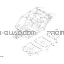 Carrosserie - Section Plancher - Toutes les Couleurs pour Can-am Toutes les cylindrées 2019 Maverick MAX Turbo R