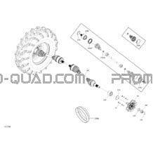 Entraînement Arrière - 1000 EFI & 1000R EFI pour Can-am Toutes les cylindrées 2019 Maverick Sport 1000 - BASE_DPS