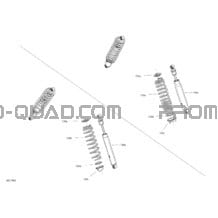 Amortisseurs - Base pour Can-am Toutes les cylindrées 2019 Traxter MAX HD8