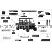 Décalques - HD8 - DPS pour Can-am Toutes les cylindrées 2019 Traxter MAX HD8