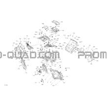 Habitacle  - Section  Supérieure Avant pour Can-am Toutes les cylindrées 2019 Maverick MAX Turbo R