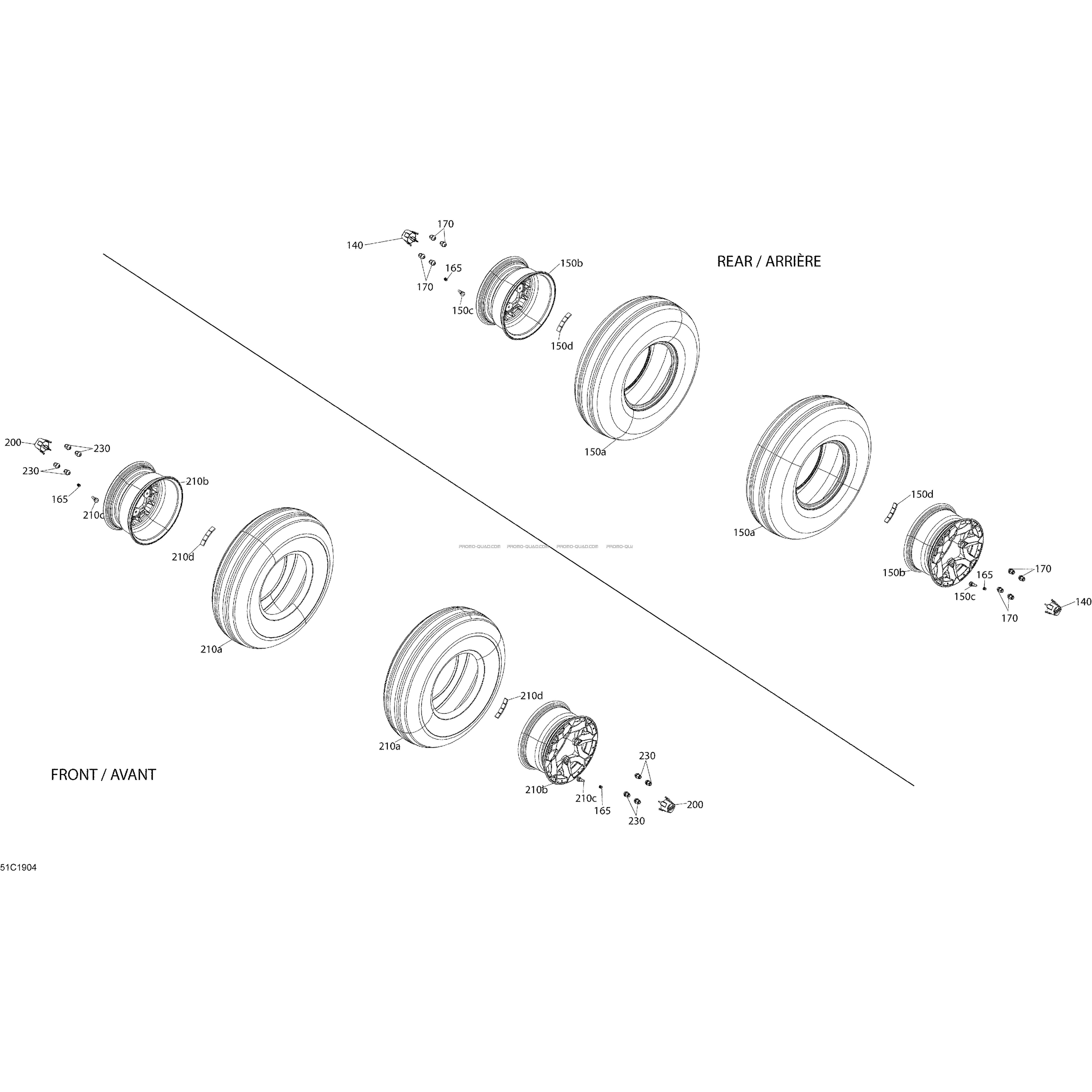 Roues Et Pneus - DPS  Can-am  2019 Toutes les cylindrées  pièces OEMRoues Et Pneus - DPS  Can-am  2019 Toutes les cylindrées  pièces OEM