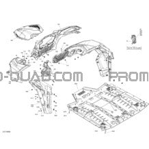 Carrosserie - Pièces Avant - Rouge pour Can-am Toutes les cylindrées 2019 Maverick Sport MAX 1000R - DPS - T1B Série