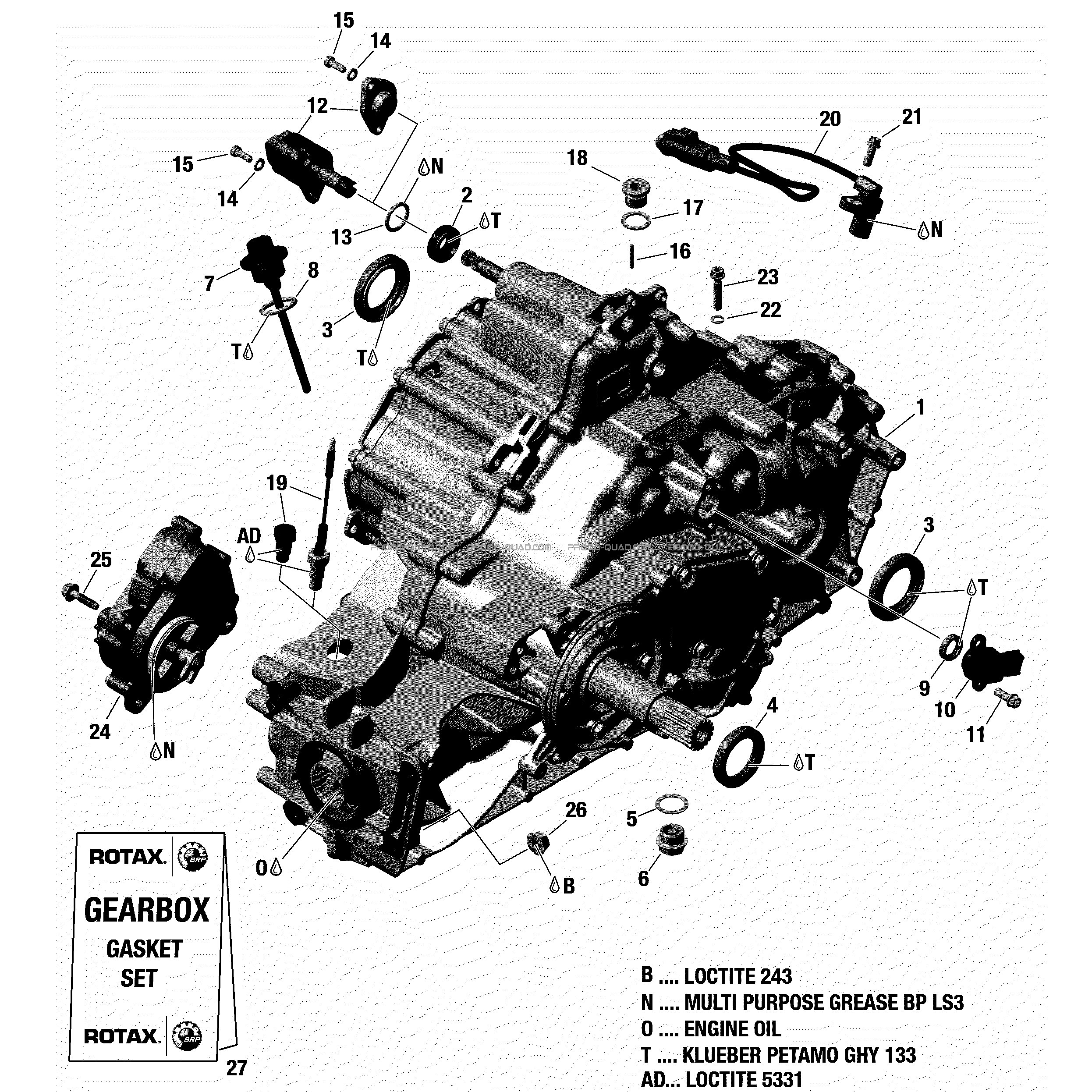 Gear Box And Components   - 420686757  Can-am  2019 Toutes les cylindrées  Original parts OEMGear Box And Components   - 420686757  Can-am  2019 Toutes les cylindrées  Original parts OEM