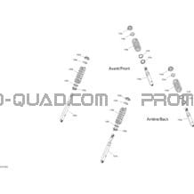 Amortisseurs  - PRO pour Can-am Toutes les cylindrées 2019 Outlander 570 EFI - DPS_PRO - T3