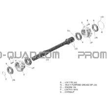 Arbre Entraînement pour Can-am Toutes les cylindrées 2019 Outlander 570 EFI - DPS_PRO - T3