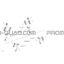 Amortisseurs  - XTP pour Can-am Toutes les cylindrées 2019 Outlander MAX 1000 EFI - T3
