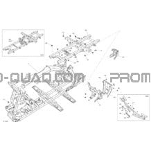 Châssis 6X6 - Partie Avant pour Can-am Toutes les cylindrées 2019 Outlander 6X6 - 450 EFI - T3