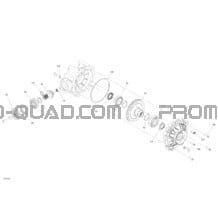 Entraînement Arrière 6X6 - Différentiel Arriere pour Can-am Toutes les cylindrées 2019 Outlander 6X6 - 650 EFI - T3