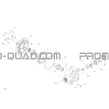Entraînement Arrière 6X6 - différentiel central pour Can-am Toutes les cylindrées 2019 Outlander 6X6 - 1000 EFI - T3