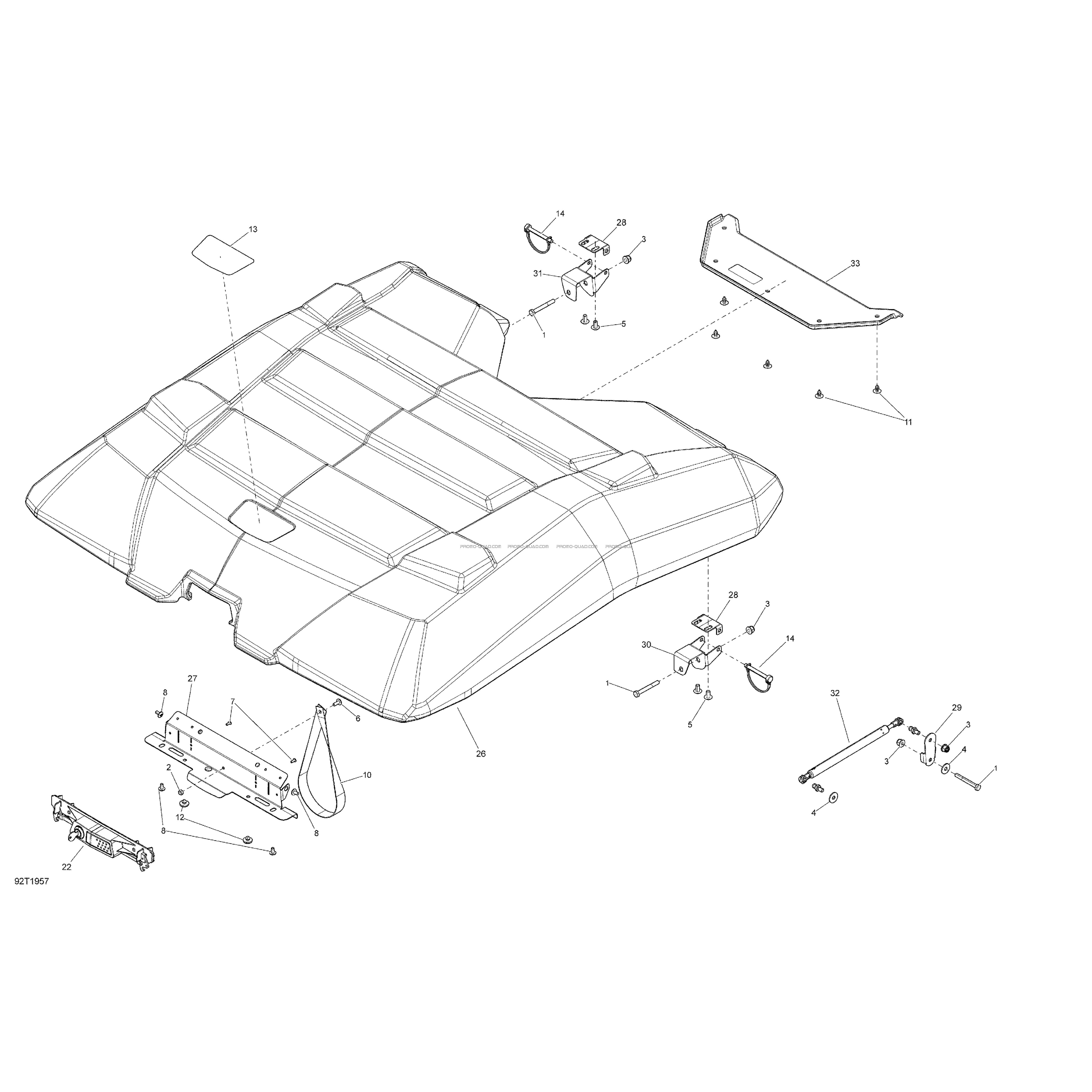 Option Toit Rigide  Can-am  2019 Toutes les cylindrées  Original parts OEMOption Toit Rigide  Can-am  2019 Toutes les cylindrées  Original parts OEM