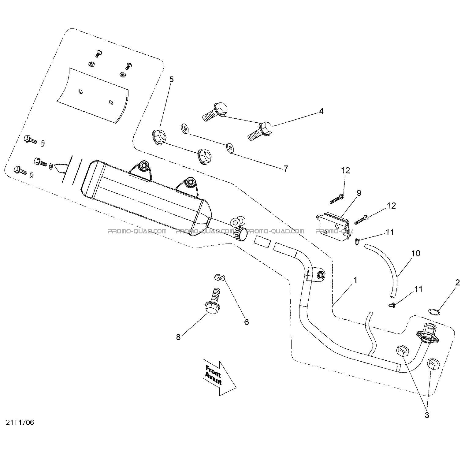 Système Échappement  Can-am  2019 Toutes les cylindrées  Original parts OEMSystème Échappement  Can-am  2019 Toutes les cylindrées  Original parts OEM