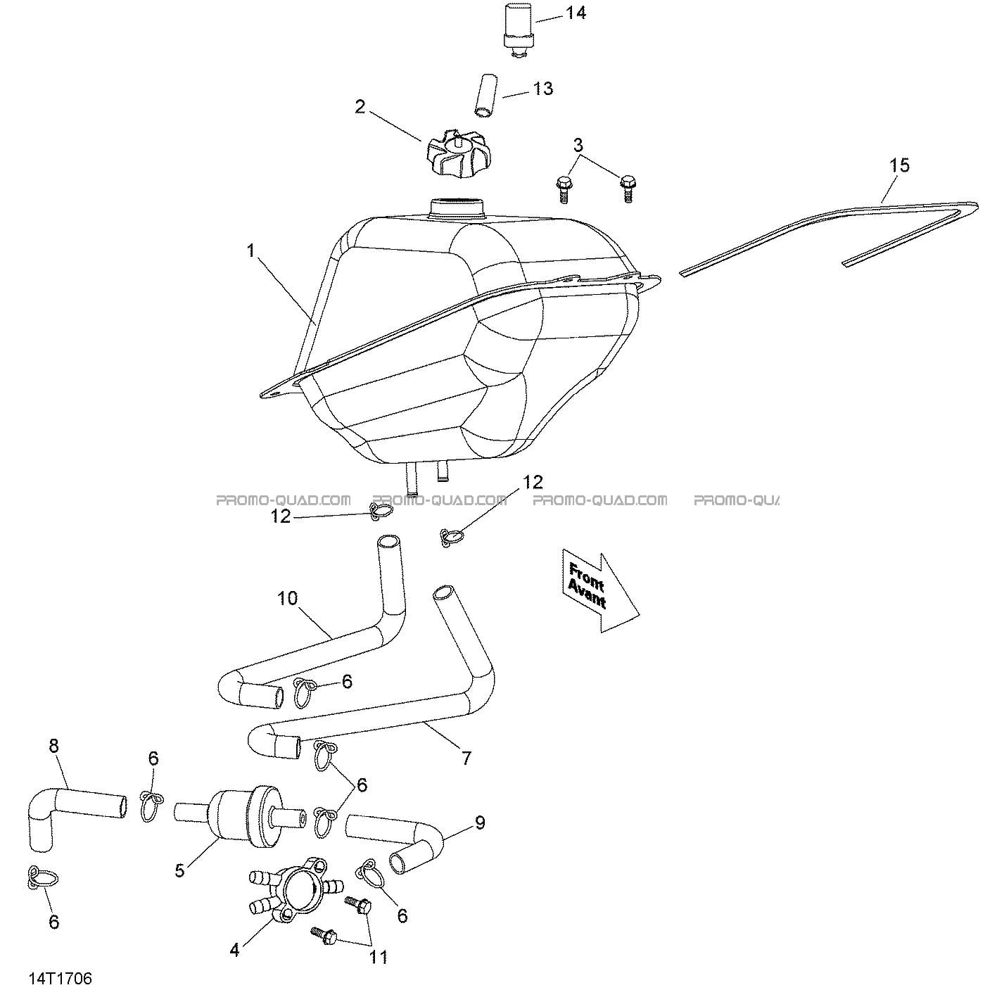 Réservoir Essence  Can-am  2019 Toutes les cylindrées  Original parts OEMRéservoir Essence  Can-am  2019 Toutes les cylindrées  Original parts OEM