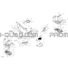 Carrosserie - Section Arrière - Noir Carbone pour Can-am Toutes les cylindrées 2020 Renegade 1000R EFI - XXC
