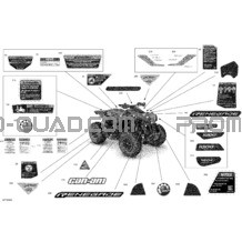 Décalques - XXC pour Can-am Toutes les cylindrées 2020 Renegade 1000R EFI - XXC