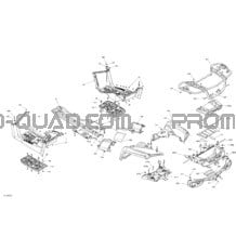 Carrosserie - Section Arrière pour Can-am Toutes les cylindrées 2020 Outlander T MAX 450 EFI - DPS - T Regulation