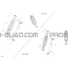 Amortisseurs - XT pour Can-am Toutes les cylindrées 2020 Outlander T 650 EFI - T Regulation
