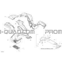 Carrosserie - Ensemble Ailes Et Panneaux Latéral - XT - Gris Minéral Satin pour Can-am Toutes les cylindrées 2020 Outlander T 650 EFI - T Regulation