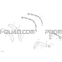 Carrosserie - Garde-boue Avant Et Arrière pour Can-am Toutes les cylindrées 2020 Outlander T 650 EFI - T Regulation