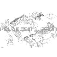 Carrosserie - XT - Gris Minéral Satin pour Can-am Toutes les cylindrées 2020 Outlander T 650 EFI - T Regulation