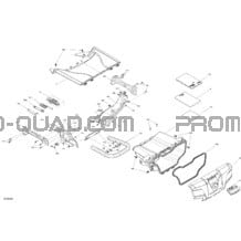 Compartiment À Bagages Avant pour Can-am Toutes les cylindrées 2020 Outlander T 650 EFI - T Regulation