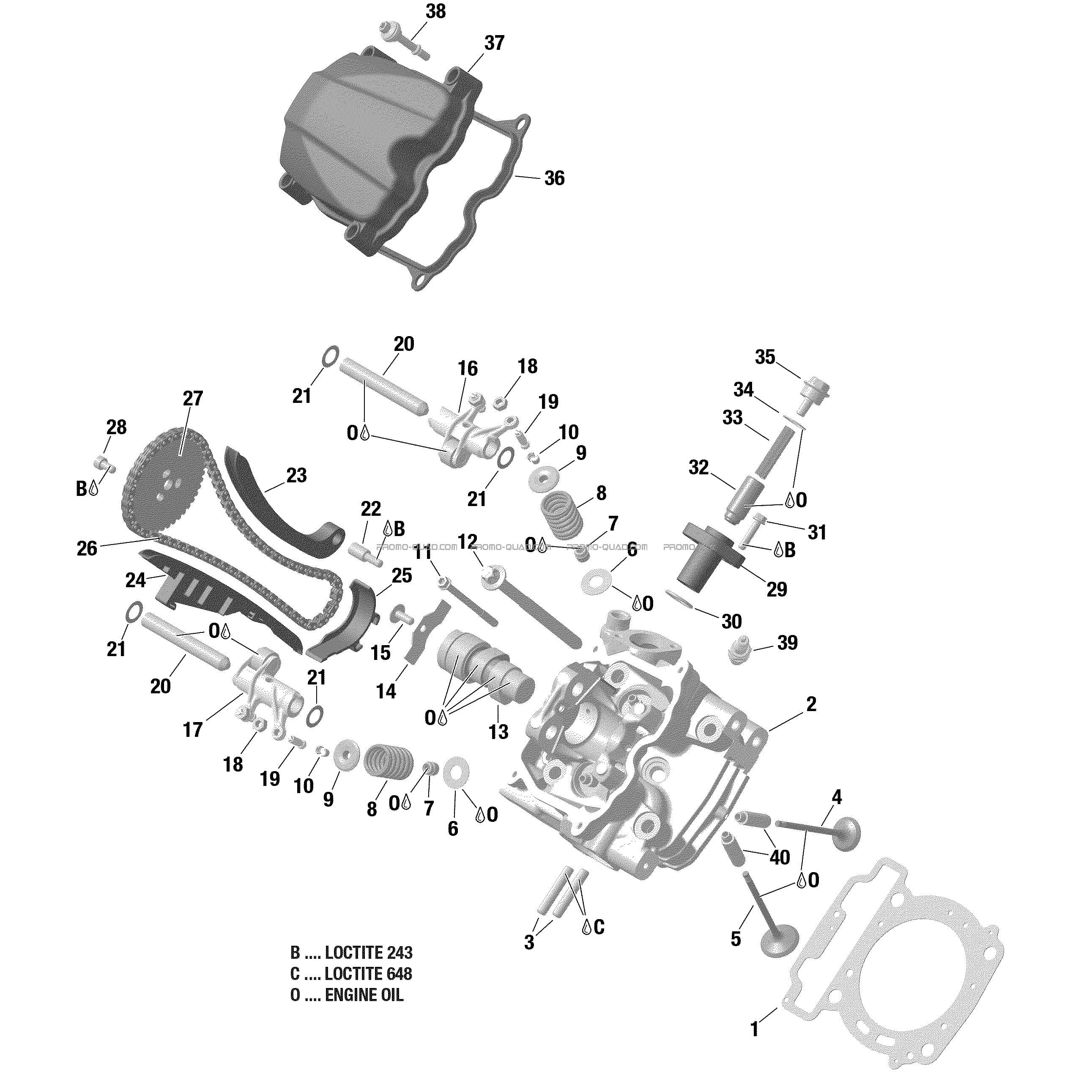 Culasse  Can-am  2020 Toutes les cylindrées  pièces OEMCulasse  Can-am  2020 Toutes les cylindrées  pièces OEM