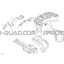Carrosserie - Pare-Choc Et Plaque De Protection - XT - Gris Minéral Satin pour Can-am Toutes les cylindrées 2020 Outlander T MAX 650 EFI - PRO+_XT_XTP - T Regulation