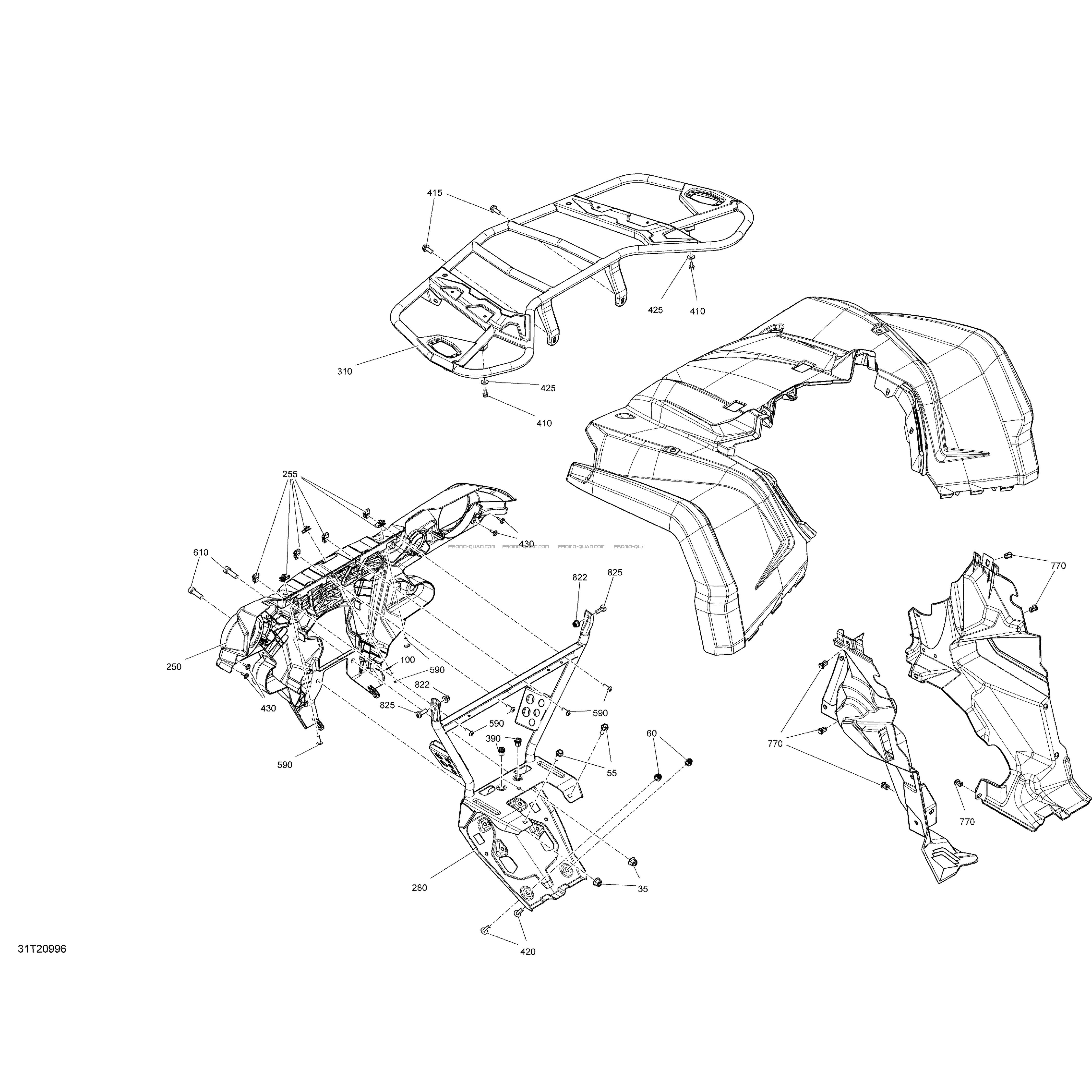 Body - Front Section - Squadron Green - STD  Can-am  2020 Toutes les cylindrées  Original parts OEMBody - Front Section - Squadron Green - STD  Can-am  2020 Toutes les cylindrées  Original parts OEM