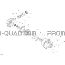 Entraînement Avant - Pièces du Différentiel pour Can-am Toutes les cylindrées 2020 Outlander T 6X6 - 650 EFI - T Regulation