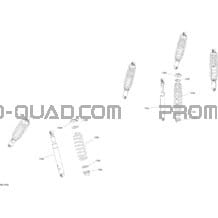 Amortisseurs pour Can-am Toutes les cylindrées 2020 Outlander T 6X6 - 650 EFI - T Regulation