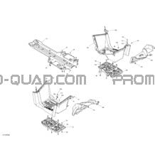 Body - Rear Section - Pure Magnesium pour Can-am Toutes les cylindrées 2020 Outlander T 6X6 - 1000 EFI - T Regulation