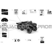Décalques pour Can-am Toutes les cylindrées 2020 Outlander T 6X6 - 1000 EFI - T Regulation