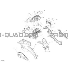 Body - Middle Section - Squadron Green pour Can-am Toutes les cylindrées 2020 Outlander T MAX 6X6 - 450 EFI - T Regulation