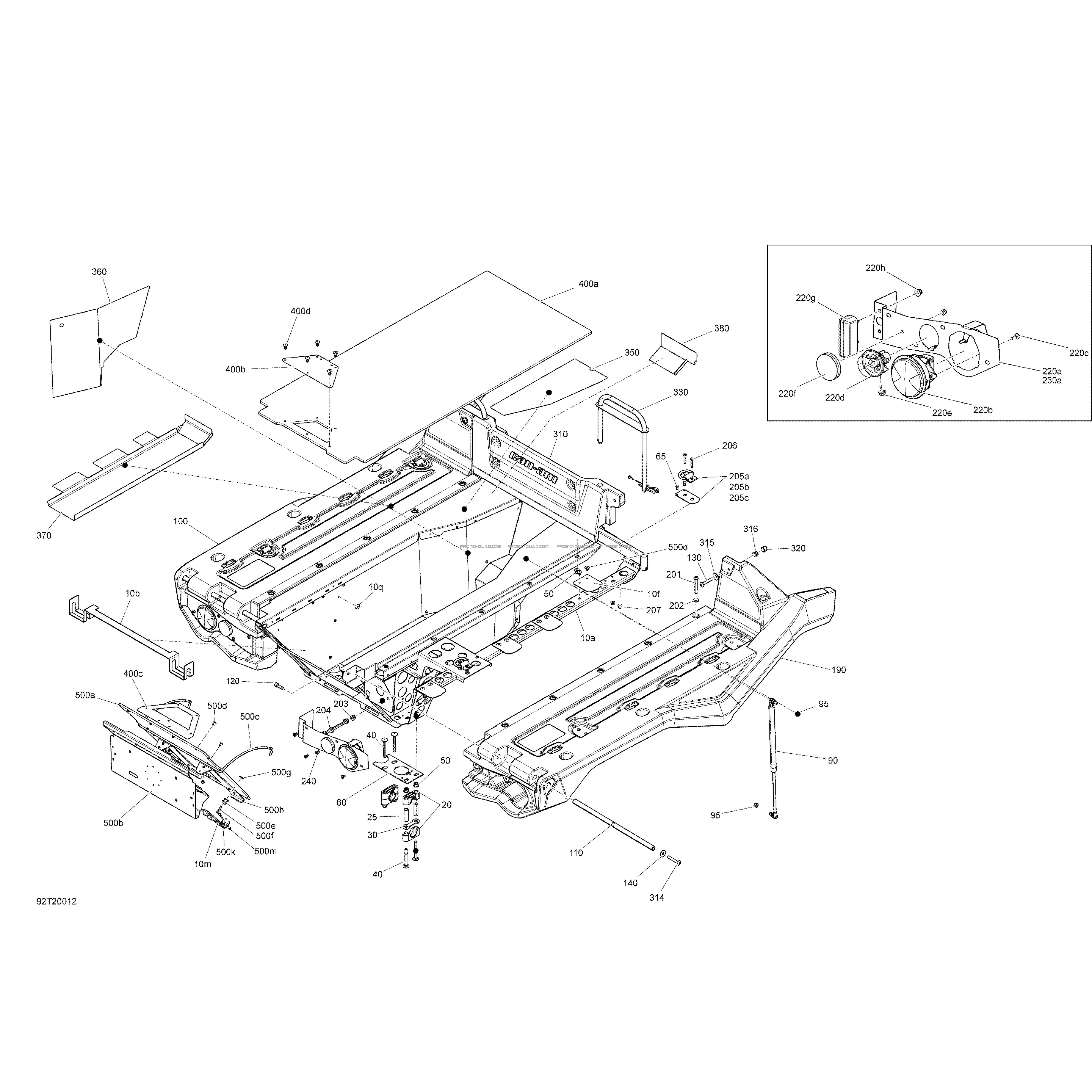 Cargo - Kit Plateforme  Can-am  2020 Toutes les cylindrées  Original parts OEMCargo - Kit Plateforme  Can-am  2020 Toutes les cylindrées  Original parts OEM