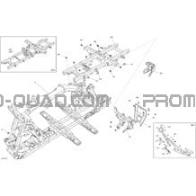 Chassis pour Can-am Toutes les cylindrées 2020 Outlander T MAX 6X6 - 450 EFI - T Regulation