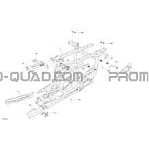 Frame - Rear Part pour Can-am Toutes les cylindrées 2020 Outlander T MAX 6X6 - 450 EFI - T Regulation