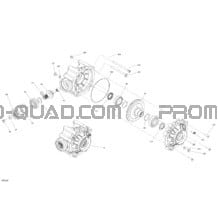 Entraînement Arrière 6X6 - Différentiel Arriere pour Can-am Toutes les cylindrées 2020 Outlander T MAX 6X6 - 650 EFI - T Regulation