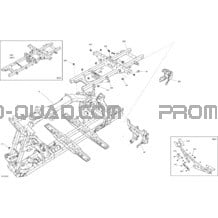 Châssis - Section Avant pour Can-am Toutes les cylindrées 2020 Outlander T MAX 6X6 - 650 EFI - T Regulation