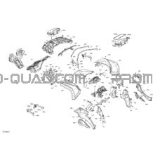 Body - Front Section - Pure Magnesium pour Can-am Toutes les cylindrées 2020 Outlander T MAX 6X6 - 1000 EFI - T Regulation