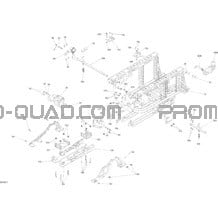 Frame - Rear Part pour Can-am Toutes les cylindrées 2020 Outlander T MAX 6X6 - 1000 EFI - T Regulation