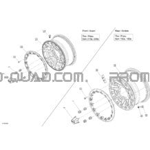 Roues - XXC pour Can-am Toutes les cylindrées 2020 Renegade T 650 EFI - T Regulation