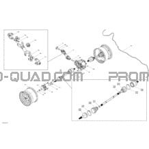 Entraînement Arrière - Pieces Communes pour Can-am Toutes les cylindrées 2020 Renegade T 650 EFI - T Regulation