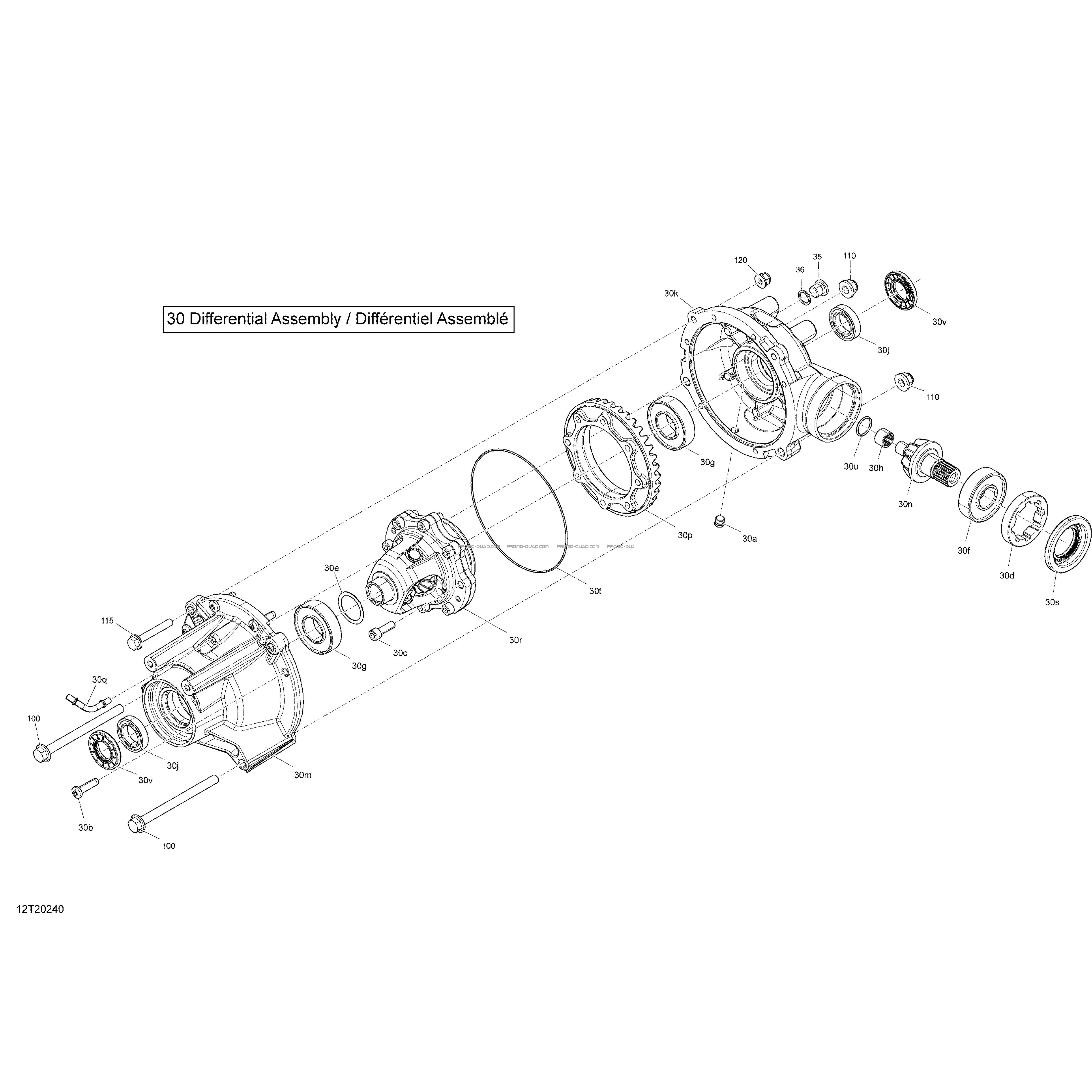 Entraînement Avant - Pièces De Différenciel - DPS  Can-am  2020 Toutes les cylindrées  Original parts OEMEntraînement Avant - Pièces De Différenciel - DPS  Can-am  2020 Toutes les cylindrées  Original parts OEM